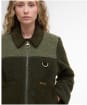 Women's Barbour Malena Fleece - OLIVE/LIGHT MOSS