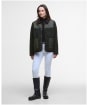 Women's Barbour Laurel Fleece Jacket - Olive / Sage