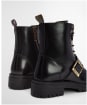 Women's Barbour Ouseburne Lace Up Boots - BLACK GLACE