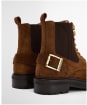 Women's Barbour Leonie Lace Up Boots - Tobacco Suede
