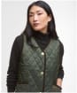 Women's Barbour Enid Gilet - Olive / Ancient Tartan