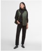 Women's Barbour Enid Gilet - Olive / Ancient Tartan