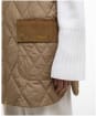 Women's Barbour Lydia Gilet - Military Brown / Ancient Tartan