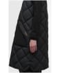 Women's Barbour Bernice Puffer Gilet - Black / Classic Tartan