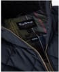 Women's Barbour Bernice Puffer Gilet - Black / Classic Tartan