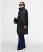 Women's Barbour Bernice Puffer Gilet - Black / Classic Tartan