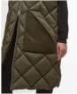 Women's Barbour Bernice Puffer Gilet - Olive / Ancient Tartan