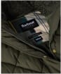 Women's Barbour Becky Puffer Gilet - Olive / Ancient Tartan