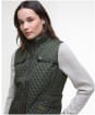 Women's Barbour Dahlia Quilted Gilet - Olive