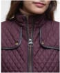 Women's Barbour Dahlia Quilted Gilet - Black Cherry