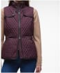 Women's Barbour Dahlia Quilted Gilet - Black Cherry