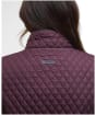 Women's Barbour Dahlia Quilted Gilet - Black Cherry