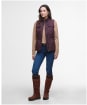 Women's Barbour Dahlia Quilted Gilet - Black Cherry