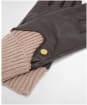 Women's Barbour Deanna Leather Gloves - BROWN/CAMEL
