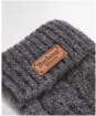 Women's Barbour Elsdon Knitted Mittens - Grey