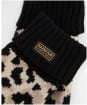 Women's Barbour International Harley Leopard Gloves - Jasmine Leopard