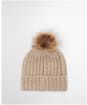 Barbour Saltburn Beanie & Tartan Scarf Set - Gardenia Tartan