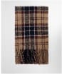 Barbour Saltburn Beanie & Tartan Scarf Set - Gardenia Tartan