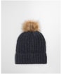 Barbour Saltburn Beanie & Tartan Scarf Set - Winter Berry