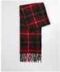 Barbour Saltburn Beanie & Tartan Scarf Set - Winter Berry