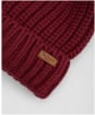 Women's Barbour Saltburn Bobble Hat - Biking Red