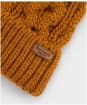 Women's Barbour Penshaw Cable Beanie - Mustard