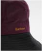 Women's Barbour Brackley Wax Hat - MERLOT/BLACK