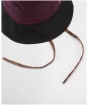 Women's Barbour Brackley Wax Hat - MERLOT/BLACK