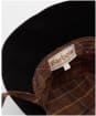 Women's Barbour Brackley Wax Hat - MERLOT/BLACK