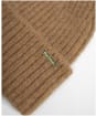 Women's Barbour Meryl Beanie Hat - Military Brown