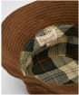 Women's Barbour Ebberston Cord Bucket Hat - Military Brown
