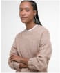 Women's Barbour Lavensdale Crew Knitted Jumper - LIGHT HONEY