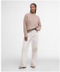 Women's Barbour Lavensdale Crew Knitted Jumper - LIGHT HONEY