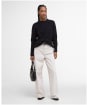 Women's Barbour Burne Crew Knitted Jumper - Black