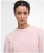 Women's Barbour Burne Crew Knitted Jumper - Pink Blush