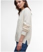 Women's Barbour Burne Crew Knitted Jumper - Ecru