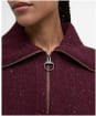 Women's Barbour Lavensdale Half Zip Knitted Jumper - Black Cherry