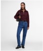 Women's Barbour Lavensdale Half Zip Knitted Jumper - Black Cherry