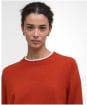 Women's Barbour Woodhouse Knitted Jumper - Orange