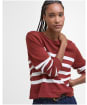 Women's Barbour Demi Knitted Jumper - BURNT HENNA STRI
