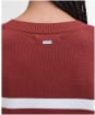 Women's Barbour Demi Knitted Jumper - BURNT HENNA STRI