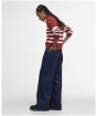 Women's Barbour Demi Knitted Jumper - BURNT HENNA STRI