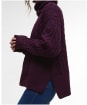 Women's Barbour Embleton Knitted Jumper - Black Cherry