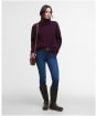 Women's Barbour Embleton Knitted Jumper - Black Cherry