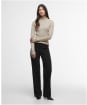 Women's Barbour International Stella Knitted Jumper - Oat