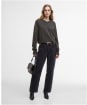 Women's Barbour International Atlanta Knitted Jumper - Dusky Khaki