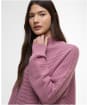 Women's Barbour International Kaia Knitted Jumper - Raspberry