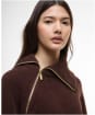 Women's Barbour International Saskia Knitted Jumper - Chocolate