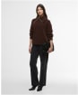 Women's Barbour International Saskia Knitted Jumper - Chocolate