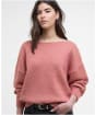 Women's Barbour International Juliana Knitted Jumper - Raspberry